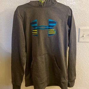 Grey s/m under armor hoodie  good condition